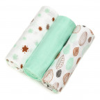 T-TOMI Cloth diapers TETRA, HIGH QUALITY Mint leafs