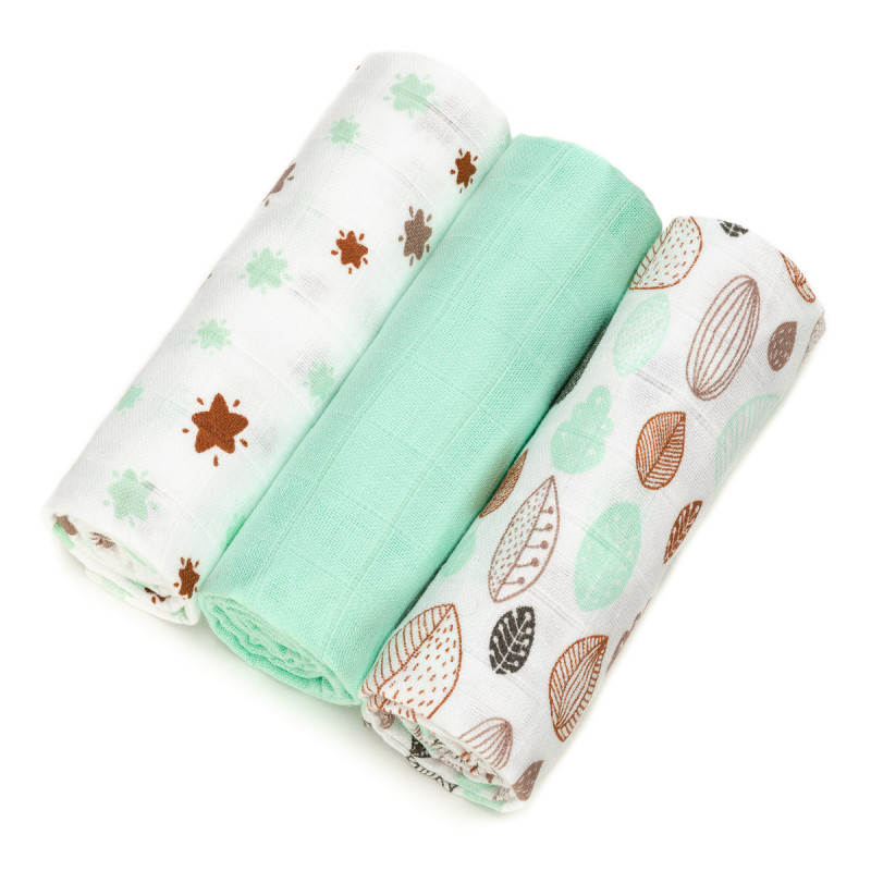 T-TOMI Cloth diapers TETRA, HIGH QUALITY Mint leafs