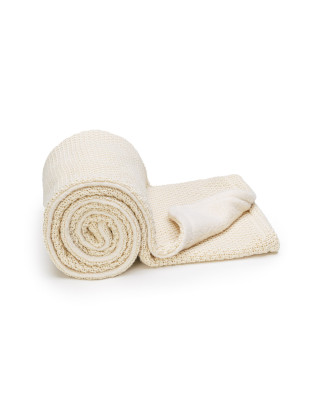 T-TOMI Knitted blanket WARM Cream