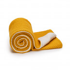 T-TOMI Knitted blanket WARM Mustard