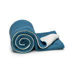 T-TOMI Knitted blanket WARM Petrol blue