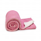T-TOMI Knitted blanket WARM Raspberry