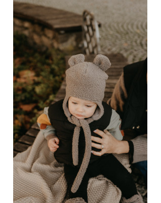 T-TOMI Cap TEDDY Grey (0-3 months)