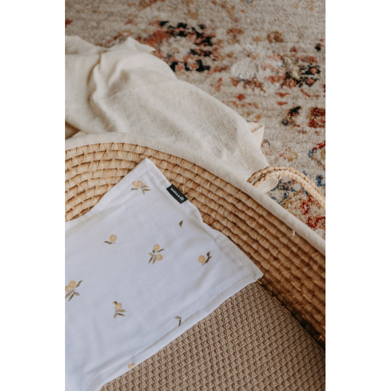 T-TOMI Muslin diaper under the head Lemonade