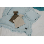 T-TOMI Muslin blanket with ruffles Blue 