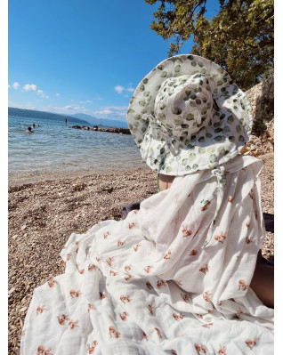 T-TOMI Muslin hat Eucalyptus (1-2 years)