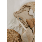 T-TOMI Muslin pillow with ruffles Pink