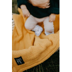 T-TOMI Knitted blanket WARM Mustard