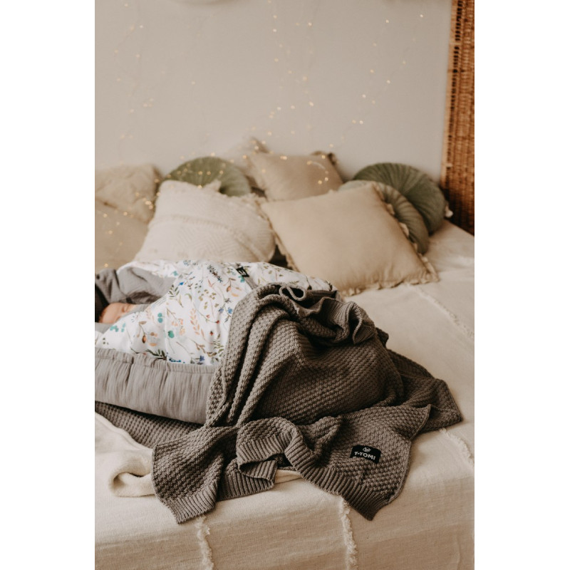 T-TOMI Knitted blanket Sand