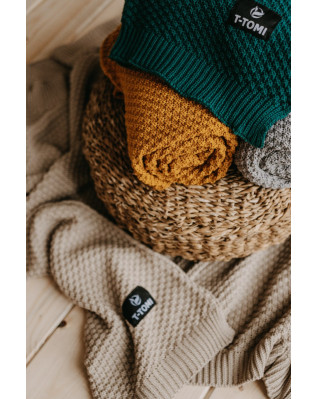 T-TOMI Knitted blanket Sand