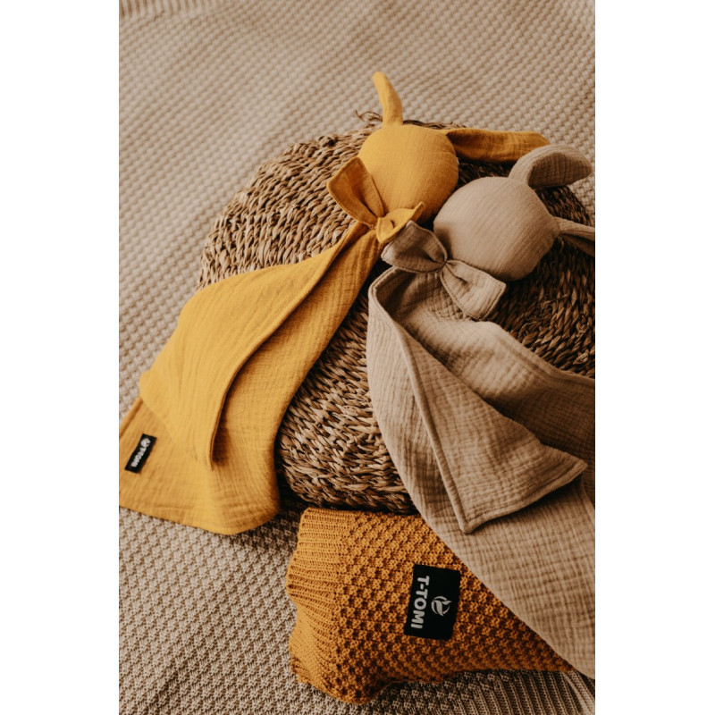 T-TOMI Knitted blanket Sand