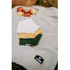 T-TOMI Knitted blanket Dark blue waves