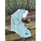 T-TOMI Knitted blanket Mint waves