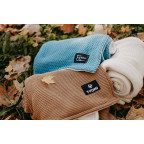 T-TOMI Knitted blanket WARM Dark blue waves