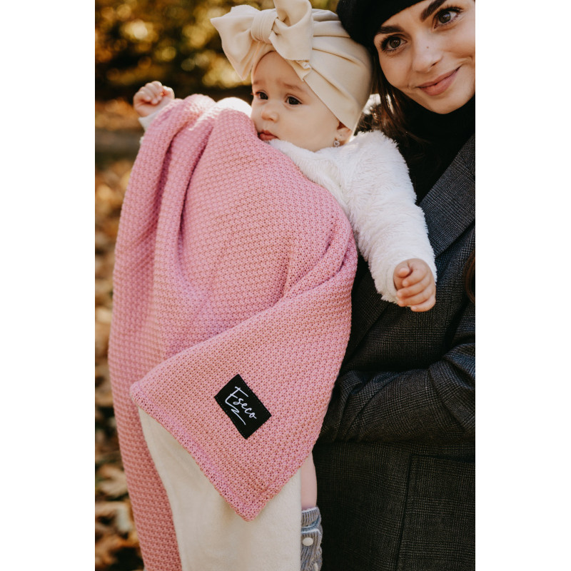 T-TOMI Knitted blanket WARM Mustard waves