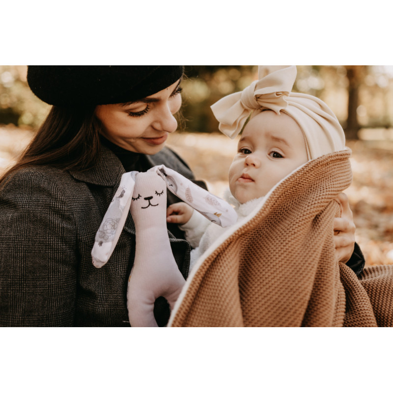 T-TOMI Knitted blanket WARM Dark blue waves