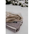 T-TOMI Knitted blanket WARM Sand