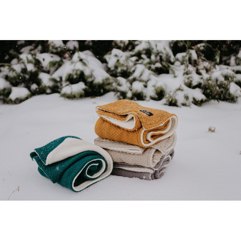 T-TOMI Knitted blanket WARM Sand