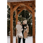 T-TOMI Knitted blanket WARM Sand