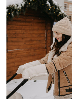 T-TOMI Winter gloves for strollers Watercolor flowers