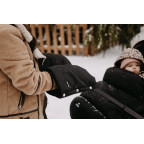 T-TOMI Winter gloves for strollers Grey flowers