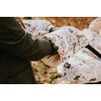T-TOMI Winter gloves for strollers Watercolor flowers