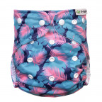 T-TOMI Pant diaper AIO - Changing set snaps Feathers