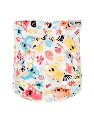 T-TOMI Pant diaper AIO - Changing set snaps Koalas