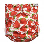 T-TOMI Pant diaper AIO - Changing set snaps Strawberries