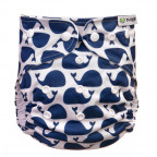 T-TOMI Pant diaper AIO - Changing set snaps Whales