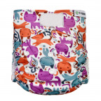 T-TOMI Pocket diaper (type AIO) - velcro Cats