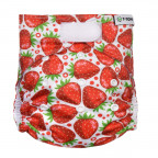 T-TOMI Pocket diaper (type AIO) - velcro Strawberries