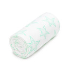 T-TOMI Bamboo towel Mint stars 