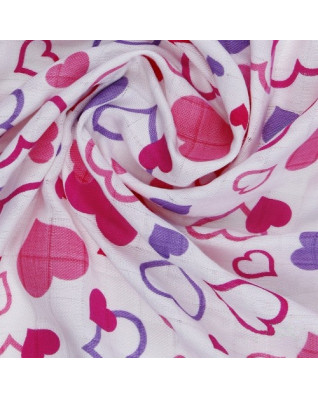 T-TOMI Bamboo towel Hearts 