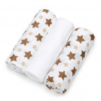 T-TOMI BIO Bamboo diapers Beige stars