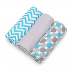 T-TOMI BIO Bamboo diapers Blue bubbles
