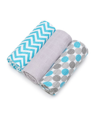 T-TOMI Bamboo diapers Blue bubbles