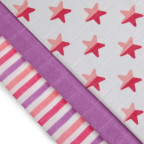 T-TOMI BIO Bamboo diapers Pink stars