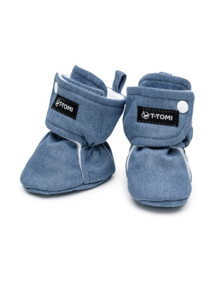 T-TOMI Booties Washed DENIM (9-12 months) 