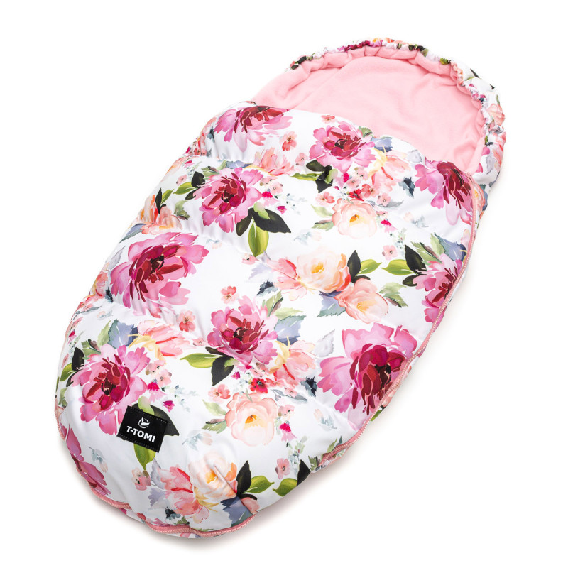 T-TOMI Footmuff Watercolor flowers