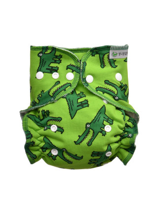 T-TOMI Pant diaper - Changing set snaps Crocodiles 