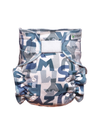 T-TOMI Pant diaper - changing set velcro Green Alphabet   