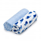 T-TOMI Cloth towel Blue ocean