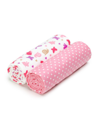 T-TOMI Cloth towels Pink snails