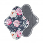 T-TOMI Cloth sanitary pad DAY Grey flowers