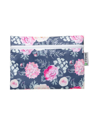 T-TOMI Wet bag Grey flowers