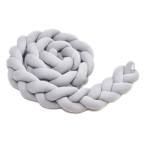 T-TOMI Braided crib bumpers 360 cm Grey