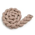 T-TOMI Braided crib bumpers 180 cm Mocca
