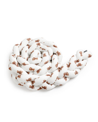 T-TOMI Braided crib bumpers 360 cm Teddy