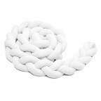 T-TOMI Braided crib bumpers 180 cm White